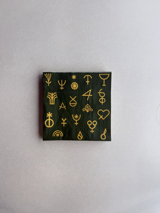 Paper Napkins - Green